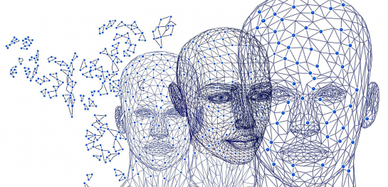 3D graphic of a face